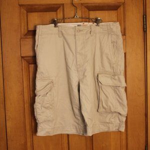 KHAKI CARGO SHORTS for Men by Cuffy's - Size 36